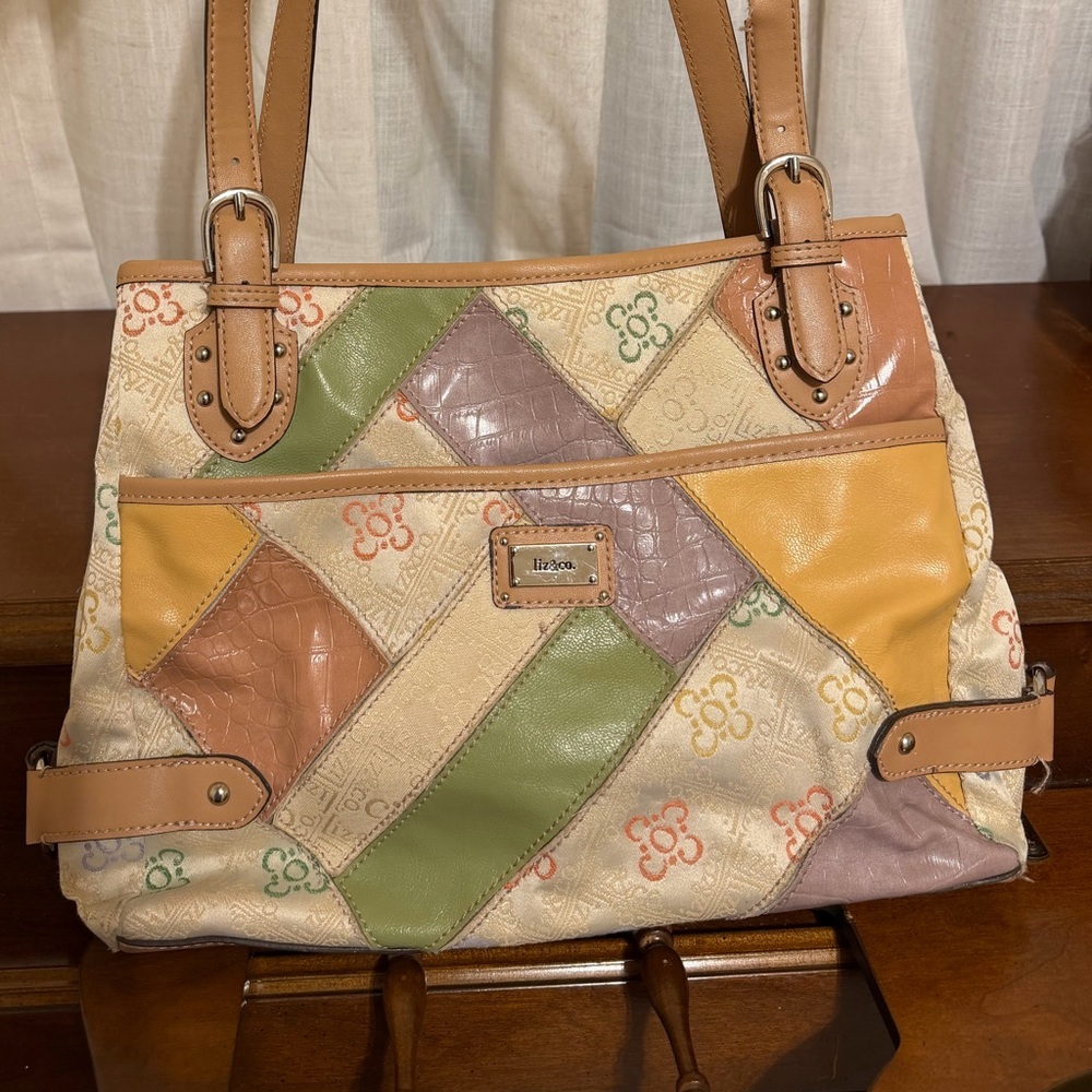 Multicolor Patchwork Shoulder Bag - image 2